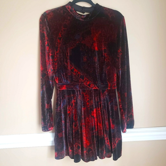 Free People Other - Free People Velvet Romper Sz 8